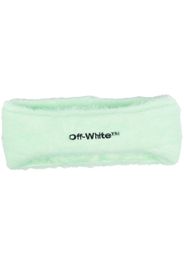 Off-White embroidered-logo headband - Grün