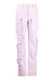 Off-White high-waisted cargo trousers - Violett