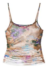 Off-White Camoflo draped tank top - Braun