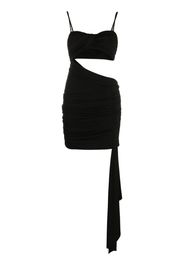 Off-White Vi-Crepe draped strapless mini dress - Schwarz