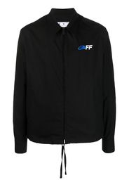 Off-White Exact Opp zip-up hybrid shirt - Schwarz