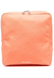 Off-White logo-print messenger bag - Orange