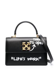 Off-White Jitney 1.4 leather tote bag - Schwarz