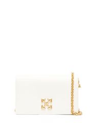 Off-White Jitney 0.5 leather shoulder bag - Weiß
