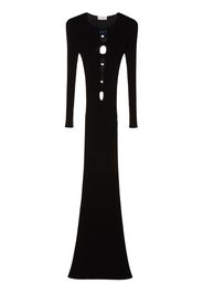Off-White cut-out knitted dress - Schwarz