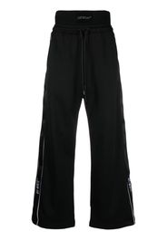 Off-White logo-stripe track pants - Schwarz