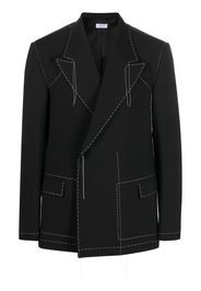 Off-White Stitch tailored double-breasted blazer - Schwarz