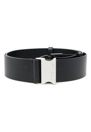 Off-White Off Tuc logo-engraved leather belt - Schwarz