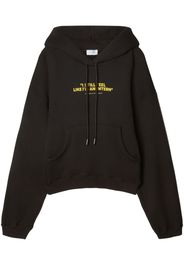 Off-White Hoodie mit Slogan-Print - Schwarz