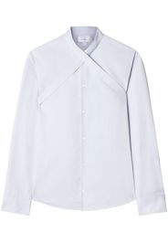 Off-White Hemd mit überkreuzten Riemen - Blau