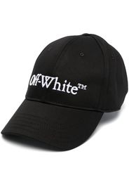 Off-White Baseballkappe mit Logo-Stickerei - Schwarz