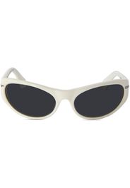 Off-White Runde Napoli Sonnenbrille - Nude