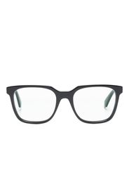 Off-White Eckige Brille mit Logo-Print - BLACK BLUE BLOCK
