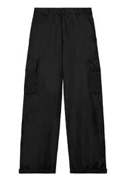 Off-White Halbhohe Cargohose - Schwarz