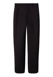 Off-White Hose mit geradem Bein - Schwarz