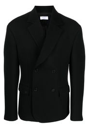 Off-White double-breasted virgin-wool blazer - Schwarz