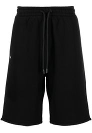 Off-White Joggingshorts mit Logo-Print - Schwarz