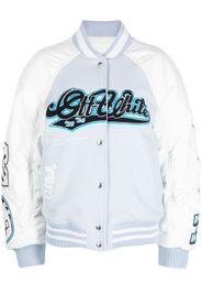 Off-White Klassische Collegejacke - Blau
