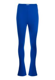 Off-White side-slit high-waisted leggings - Blau