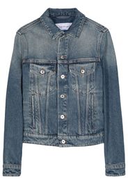 Off-White distressed denim jacket - 4500 VINTAGE BLUE NO COLOR