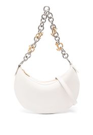 Off-White Hemisphere leather shoulder bag - Nude