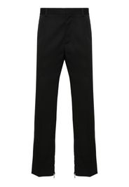 Off-White Slim-Fit-Hose mit Logo-Stickerei - Schwarz