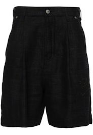 Off-White 90s Logo Shorts aus Leinen - Blau