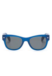 Off-White Moab Sonnenbrille mit ovalem Gestell - Blau