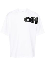 Off-White T-Shirt mit Logo - Weiß