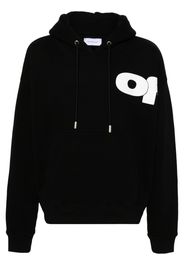 Off-White Hoodie mit Logo - Schwarz