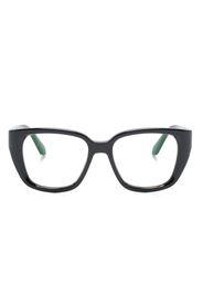 Off-White logo-engraved glasses - Schwarz