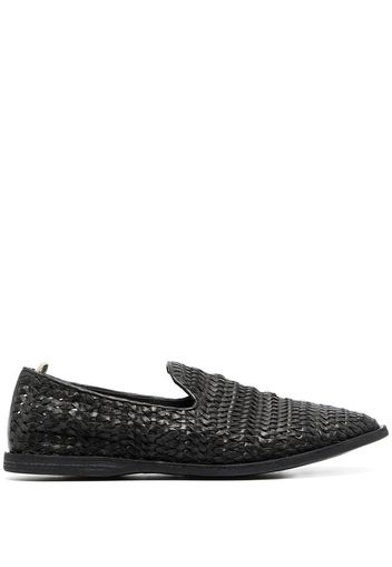 Officine Creative Moreira 4 Loafer mit Webmuster - Schwarz