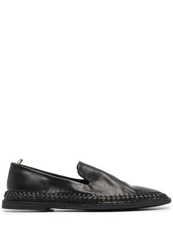 Officine Creative Loafer mit gewebtem Detail - Schwarz