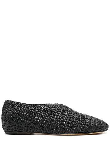 Officine Creative Bessie interwoven leather shoes - Schwarz