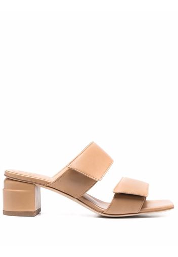 Officine Creative block-heel mules - Nude