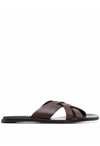 Officine Creative crossover-strap sandals - Braun