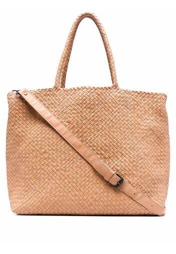 Officine Creative Gewebte Handtasche - Nude