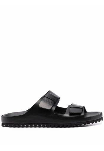 Officine Creative double strap flat sandals - Schwarz