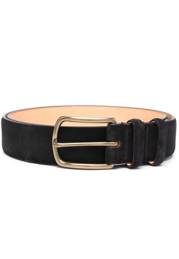 Officine Creative suede buckle belt - Schwarz