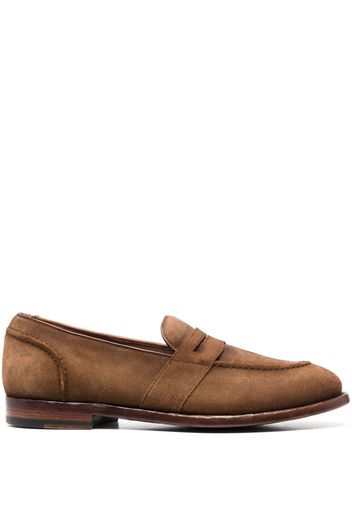 Officine Creative Temple Penny-Loafer aus Wildleder - Braun