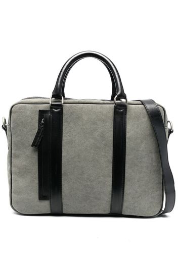 Officine Creative Laptoptasche aus Leder - Grün