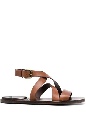 Officine Creative Kontraire 012 leather sandals - Braun