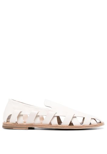 Officine Creative Miles 003 cut-out leather sandals - Nude