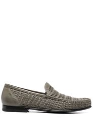 Officine Creative Libre woven leather loafers - Grün