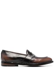 Officine Creative Temple leather penny loafers - Braun