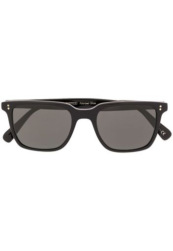 Oliver Peoples Eckige 'Lachman Sun' Sonnenbrille - Schwarz