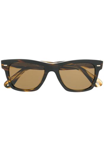 Oliver Peoples Eckige Sonnenbrille - Braun