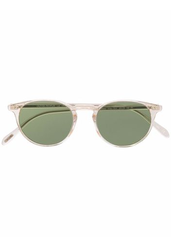 Oliver Peoples Sonnenbrille mit rundem Gestell - Nude