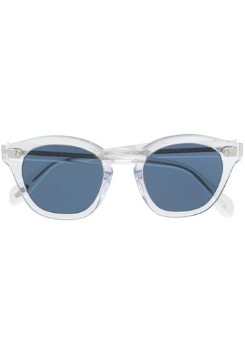 Oliver Peoples round-frame tinted-lenses sunglasses - Blau