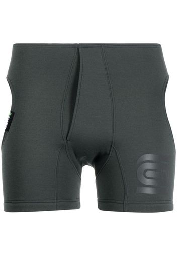 Olly Shinder Shorts mit Logo-Print - Grün